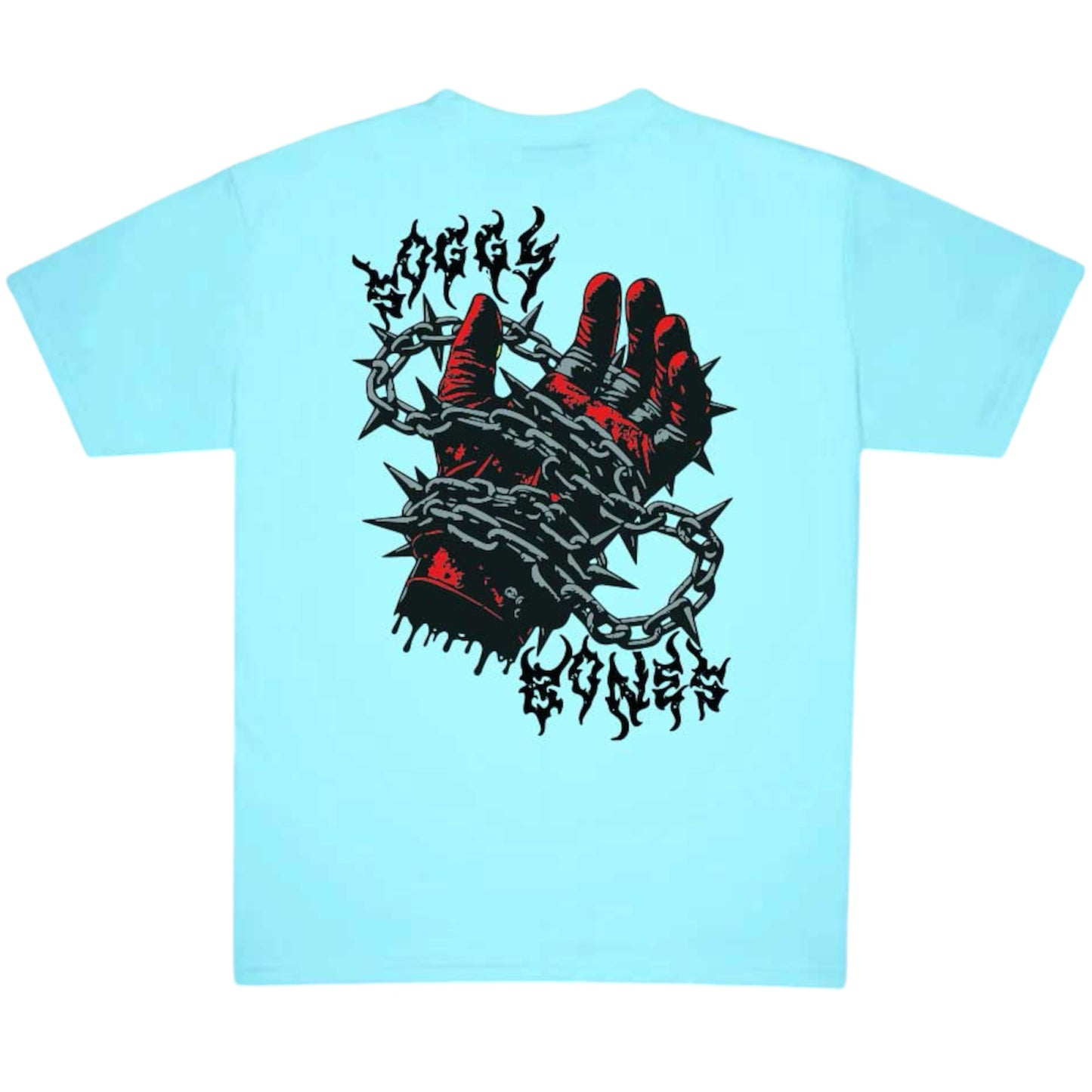 Soggybones In Chains Youth tee - sky blue