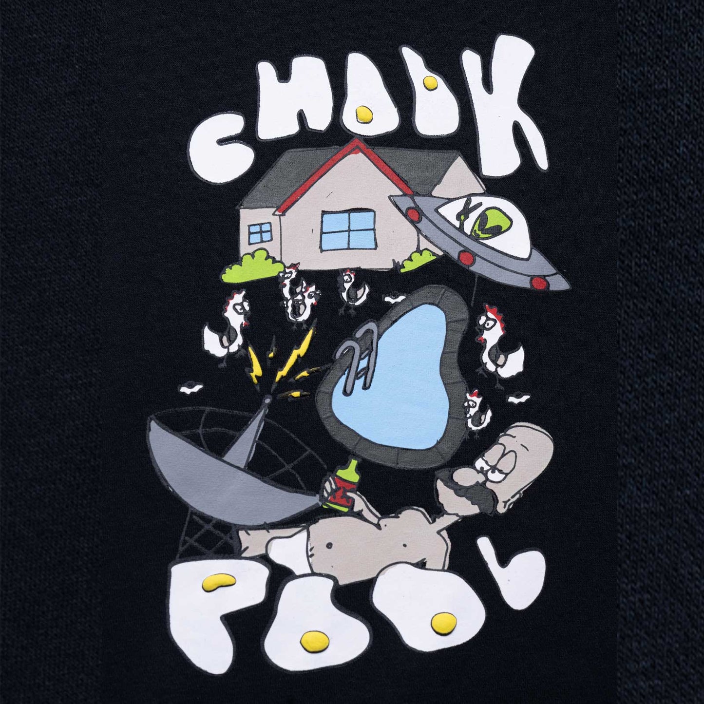 Chook Pool limited edition crewneck - black