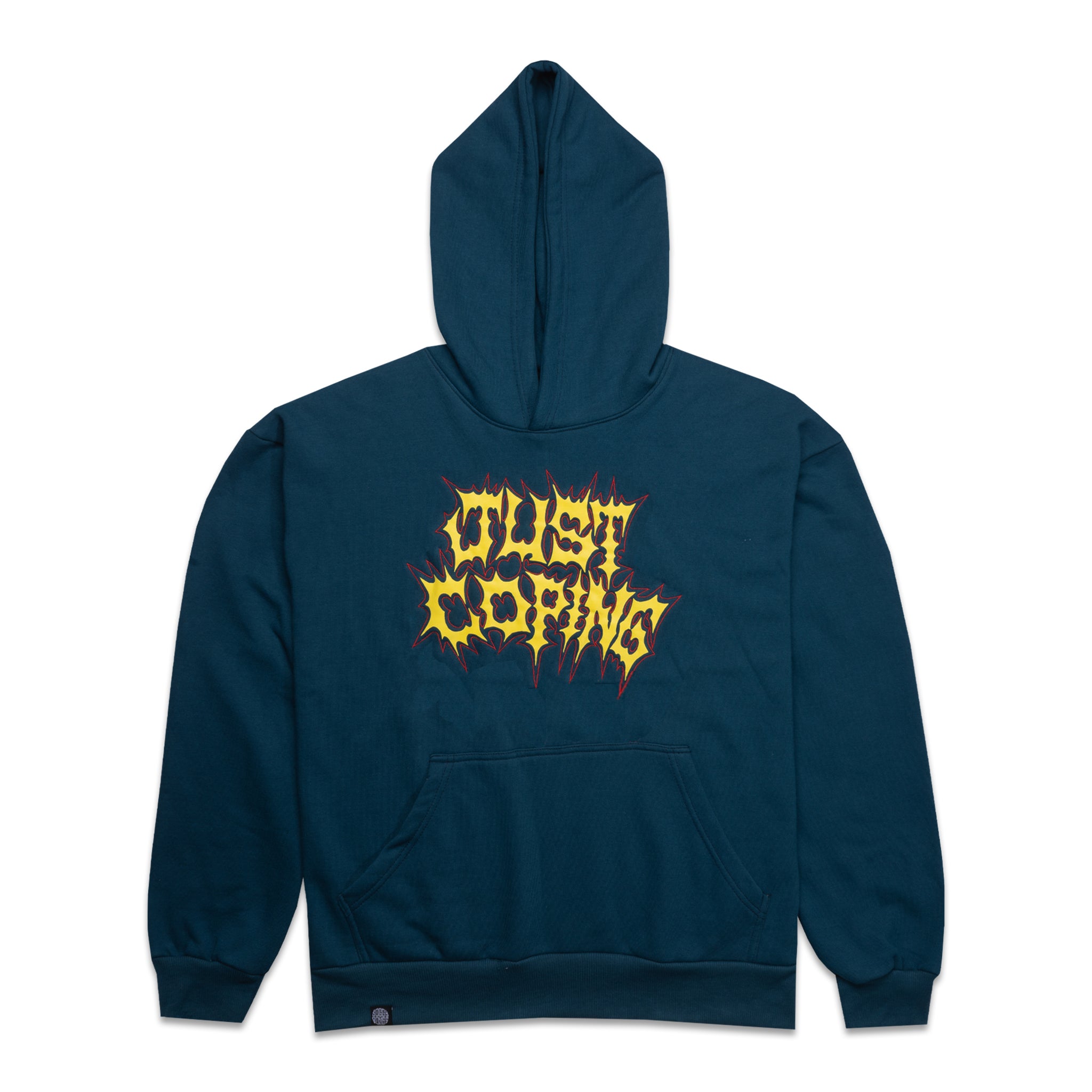 SOGGYBONES JUST COPIN HOOD - PETROL BLUE