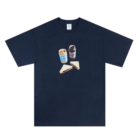 All timers x Bronze PB&J tee - Navy