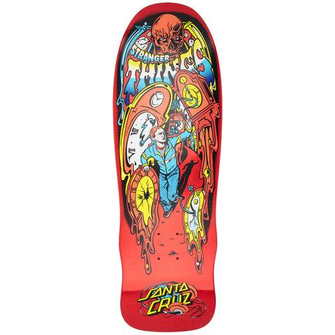 SANTA CRUZ - STRANGER THINGS GRABKE MAX MELTING CLOCK 9.7 SKATEBOARD DECK