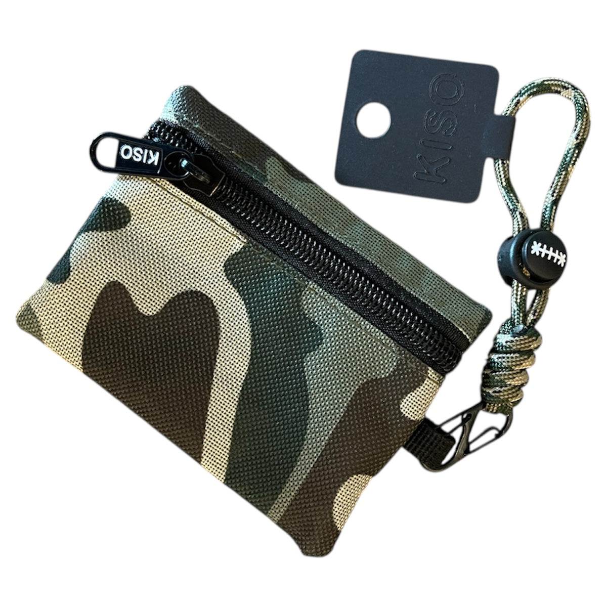 KISO Dual Zip Travel Wallet + Paracord Keychain