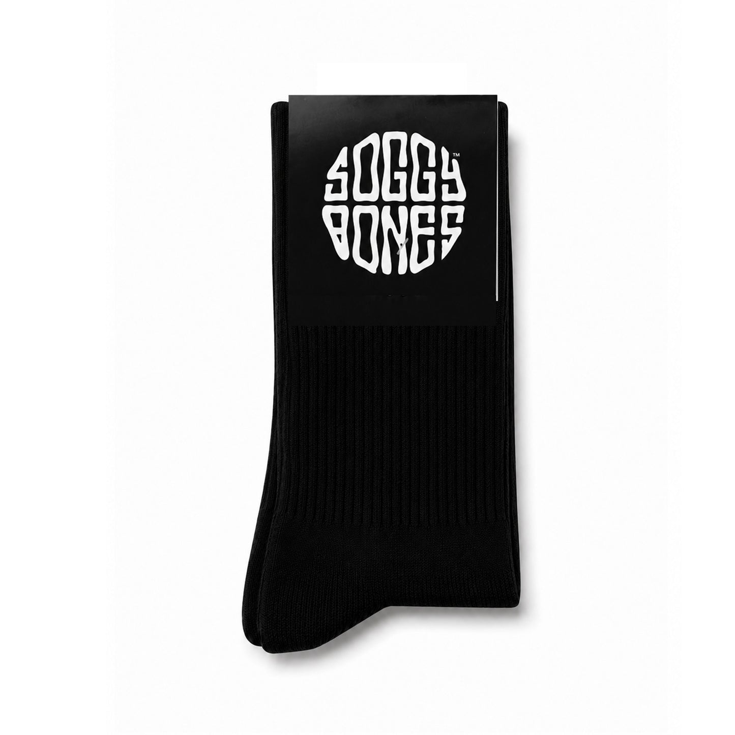SOGGYBONES ESSENTIAL CREW SOCK - BLACK