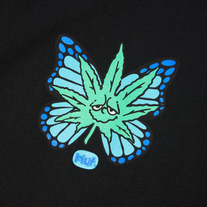 HUF BUDDERFLY TEE - BLACK