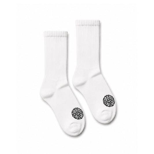 SOGGYBONES ESSENTIAL CREW SOCK - WHITE