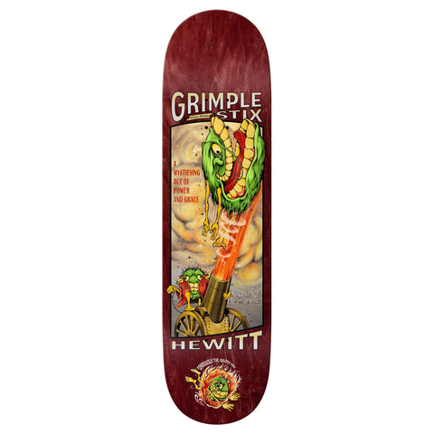 ANTI HERO - PETER HEWITT GRIMPLESTIX OBVIOUS GREATS 8.38 SKATEBOARD DECK
