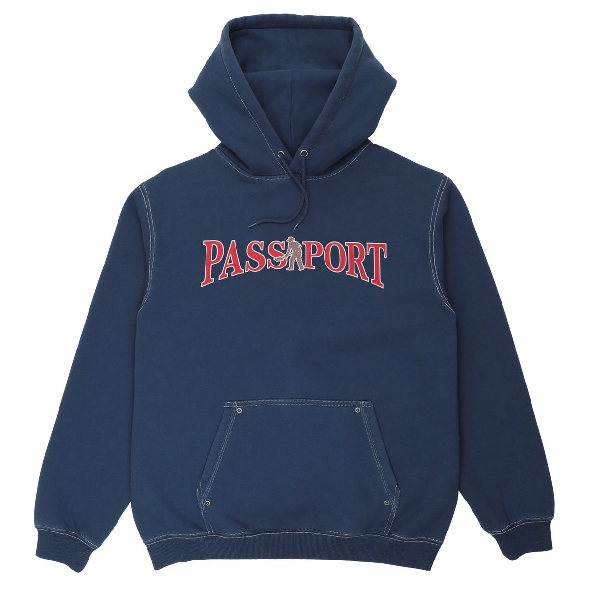 PASS~PORT OFFICIAL CONTRAST HOOD - WASHED NAVY