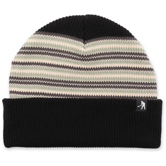 Pass~Port organic stripe Beanie - Black