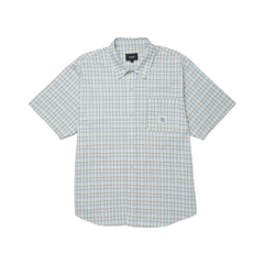 Total Eclipse S/S plaid shirt - light blue