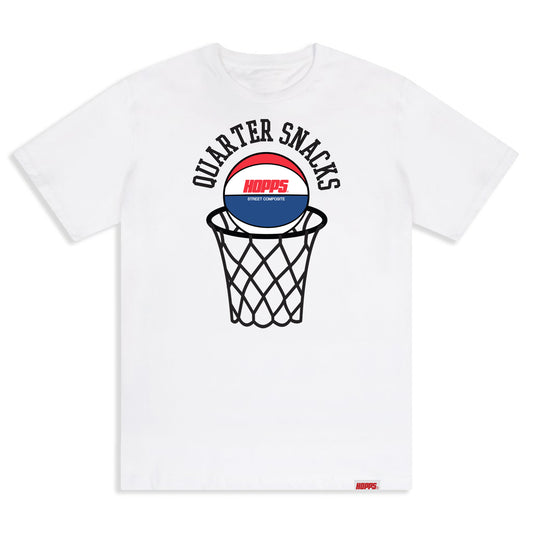 HOPPS x QUARTERSNACKS TEE - WHITE
