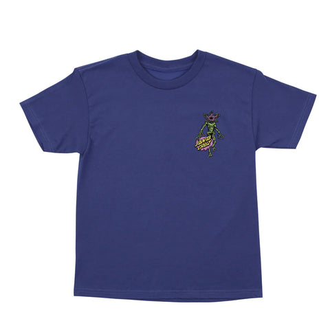 Stranger Things Demogorgon Dot Youth Santa Cruz T-Shirt - COBALT BLUE
