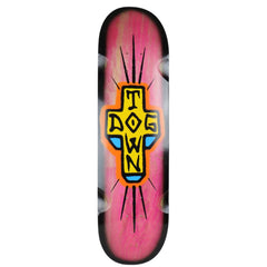 8.5” Dogtown spray cross loose trucks Pink/Black fade