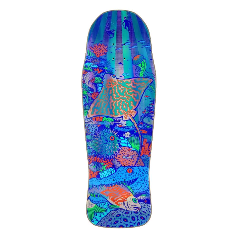 WINKOWSKI AQUATIC PRISMATIC SANTA CRUZ SHAPED SKATEBOARD DECK 10.34”