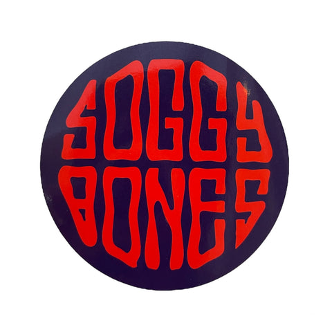 Soggybones OG sticker - Navy / Red
