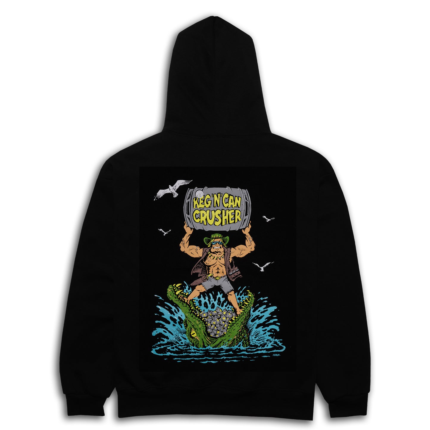 SOGGYBONES KEG ‘N’ CAN CRUSHER HOOD - Black