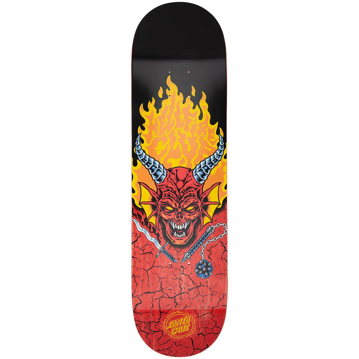 SANTA CRUZ - STRANGER THINGS HELLFIRE CLUB 8.25 SKATEBOARD DECK