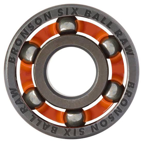 BRONSON SIX BALL RAW SHIELDLESS BEARINGS