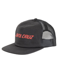 Santa Cruz spray strip trucker cap - black YOUTH