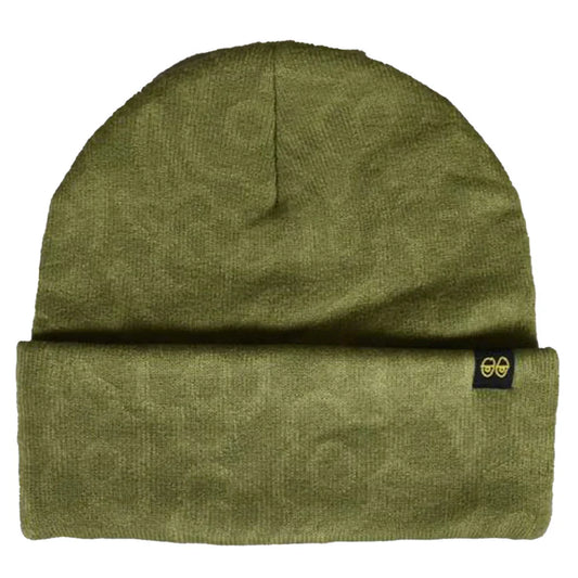 KROOKED - FLOWERS EYES CLIP CUFF BEANIE OLIVE