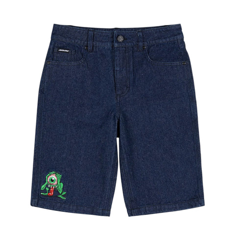 SANTA CRUZ EYEGORE BAGGY DENIM SHORTS YOUTH
