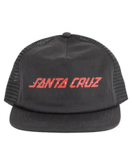 Santa Cruz spray strip trucker cap - black YOUTH