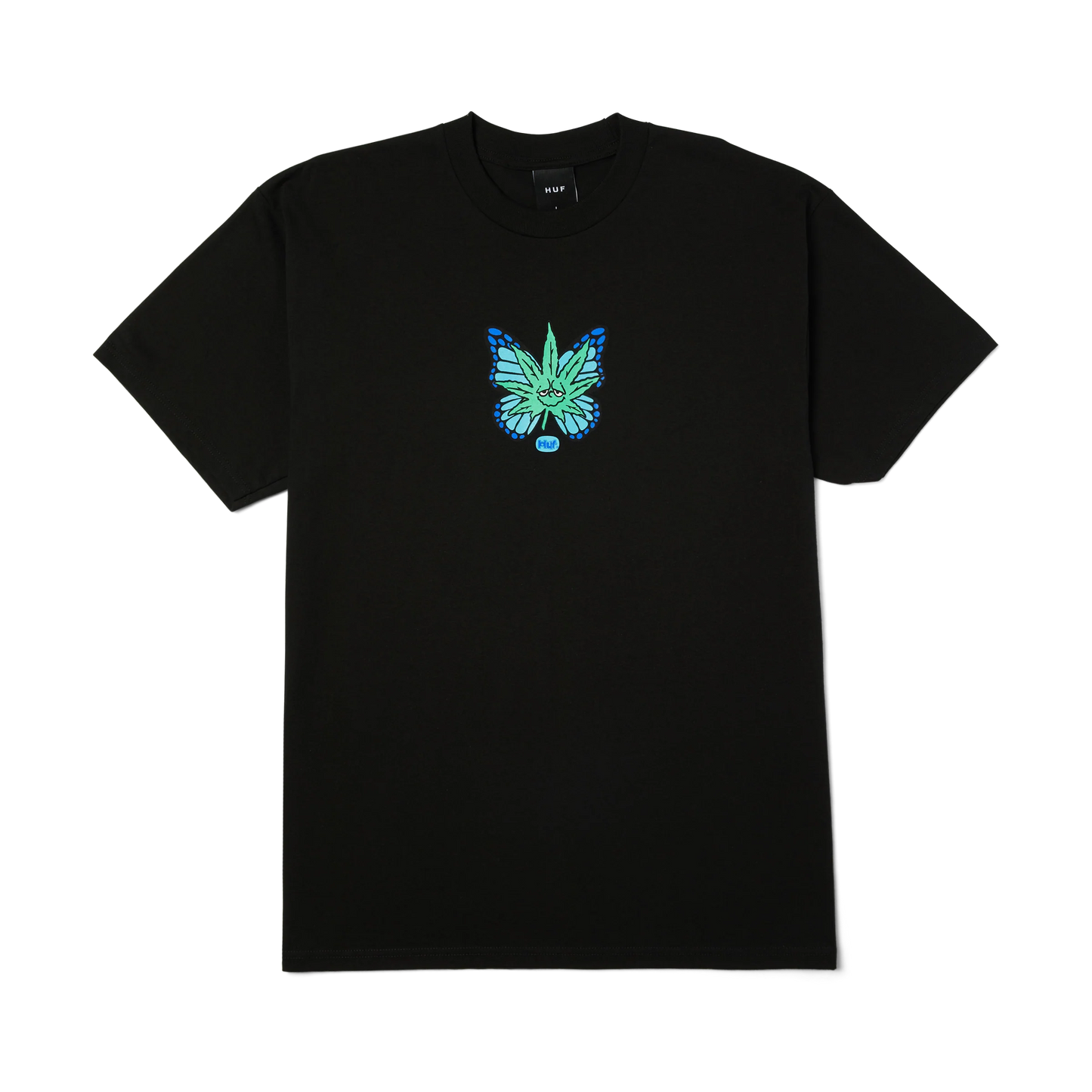 HUF BUDDERFLY TEE - BLACK