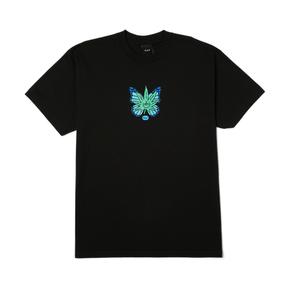 HUF BUDDERFLY TEE - BLACK