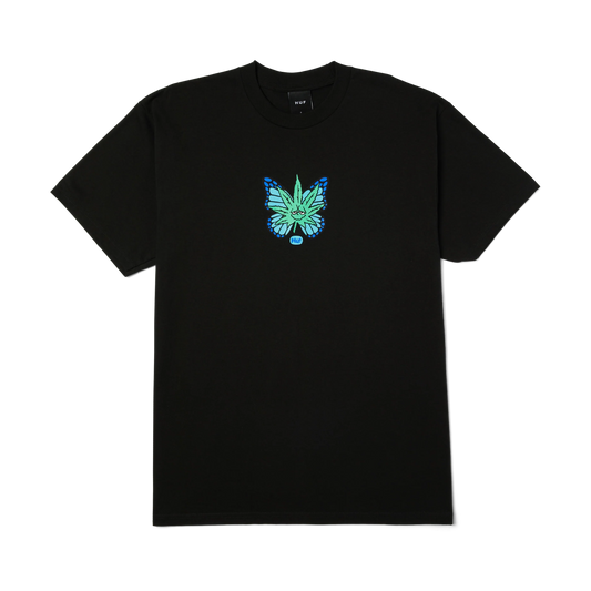 HUF BUDDERFLY TEE - BLACK
