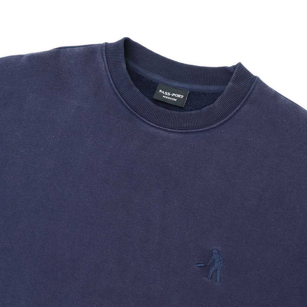 PASS~PORT SOLID WORKERS SWEATER - NAVY