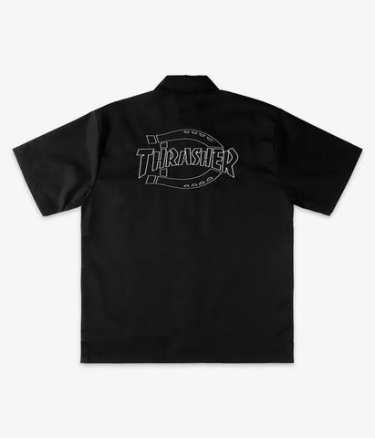 DICKIES X THRASHER SS SHIRT - BLACK