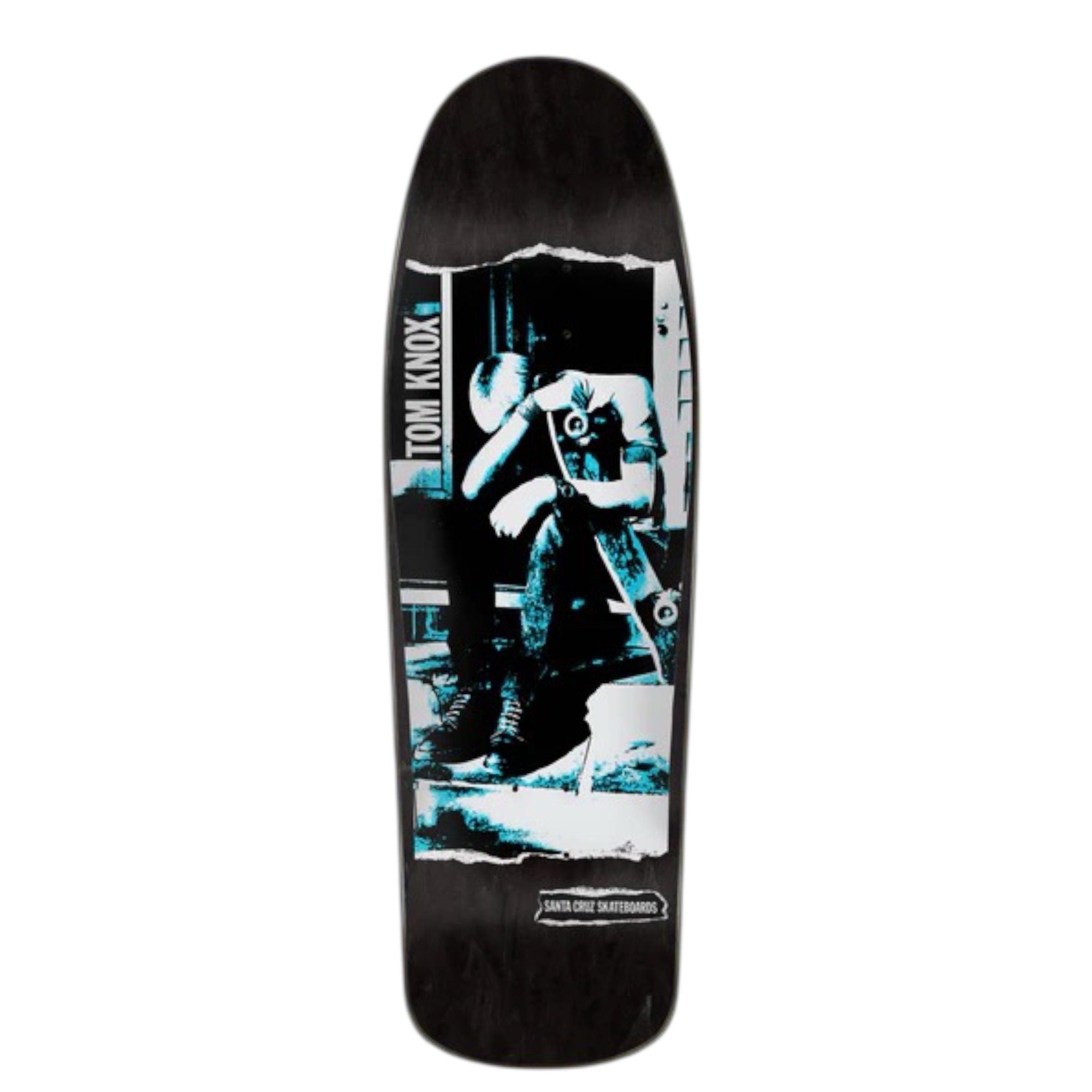SANTA CRUZ - TOM KNOX PUNK BLACK 9.89 REISSUE SKATEBOARD DECK