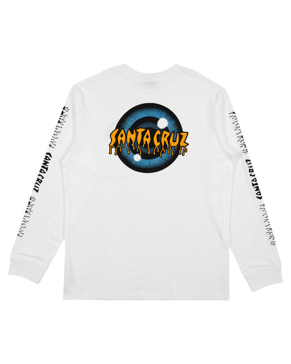 Santa Cruz Roskopp Iris longsleeve tee - White