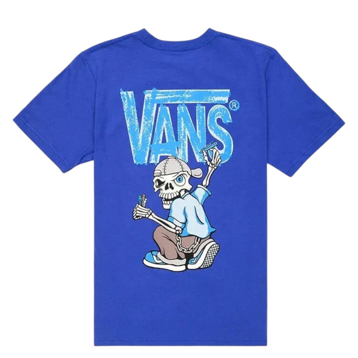 VANS LIL REGGIE MISCHIEF YOUTH TEE - ROYAL COBALT