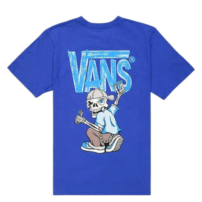 VANS LIL REGGIE MISCHIEF YOUTH TEE - ROYAL COBALT