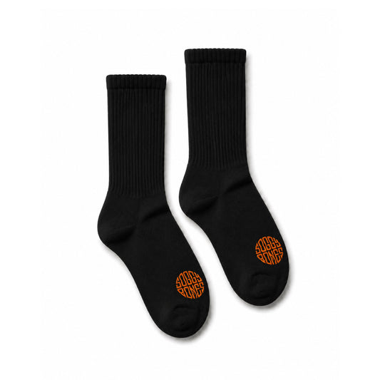 SOGGYBONES ESSENTIAL CREW SOCK - BLACK