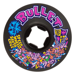 60mm Bullet Riot Black Vomits 97a Slime Balls Skateboard Wheels