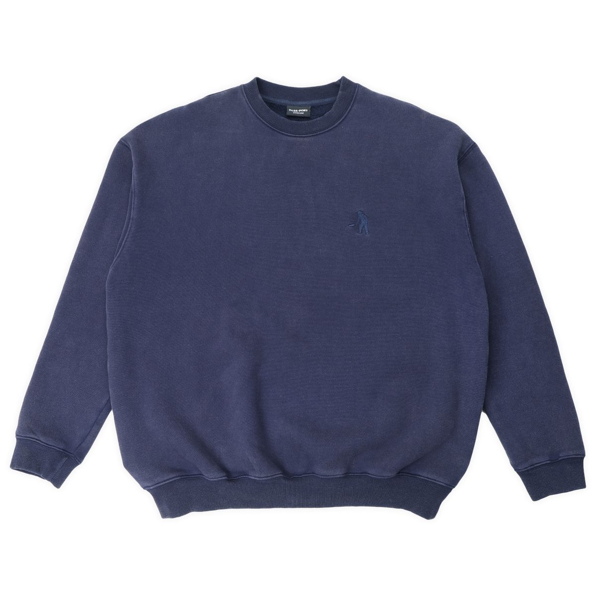 PASS~PORT SOLID WORKERS SWEATER - NAVY