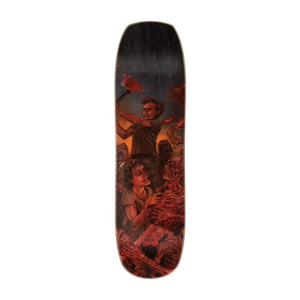 Creature Skateboard Deck Cannibal Corpse Chaos Horrific Black Red 8.75"
