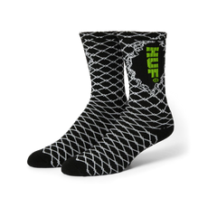 HUF BROKEN FENCE CREW SOCK -  BLACK