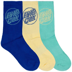 SANTA CRUZ OPUS DOT CREW SOCK 3 PACK YOUTH