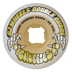 56mm Double Duro White Gum Chubbies 99a/95a OJ Skateboard Wheels