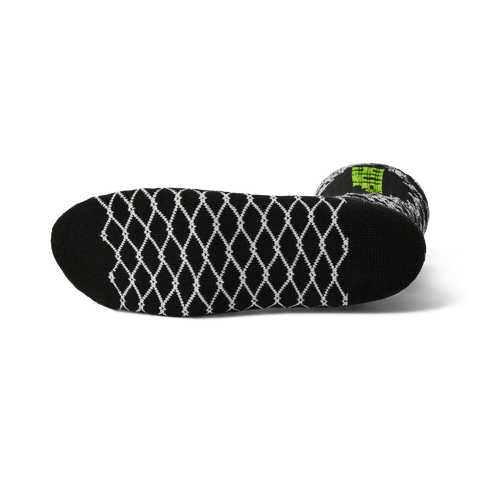 HUF BROKEN FENCE CREW SOCK -  BLACK