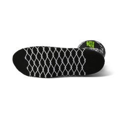 HUF BROKEN FENCE CREW SOCK -  BLACK