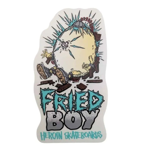 HEROIN FRIED BOY STICKER