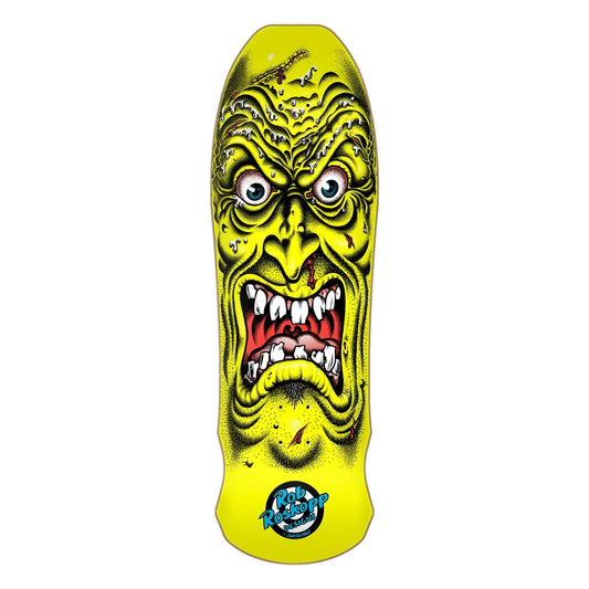 ROB ROSKOPP FACE YELLOW REISSUE SANTA CRUZ SKATEBOARD DECK 9.5”