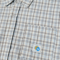 Total Eclipse S/S plaid shirt - light blue