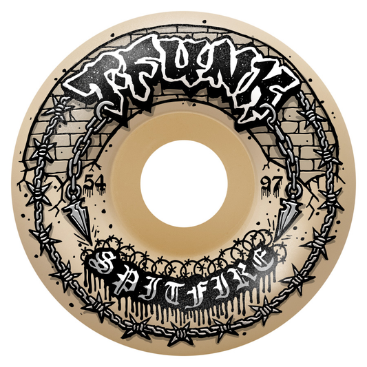 SPITFIRE - F4 T-FUNK RAW RADIAL FULL 54MM 97A SKATEBOARD WHEELS