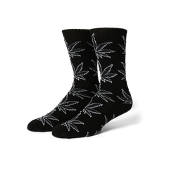 HUF PLANTLIFE SHADOW CREW SOCK -  BLACK