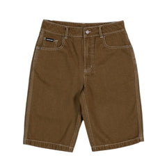SANTA CRUZ BRAIN DOT BONE STACK JEAN SHORTS YOUTH - TAN