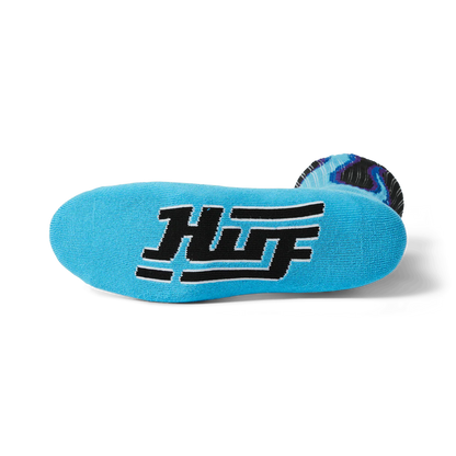 HUF EXAUST CREW SOCK - BLACK / BLUE